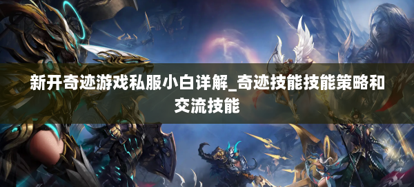 新开奇迹游戏私服小白详解_奇迹技能技能策略和交流技能 - 奇迹私服
